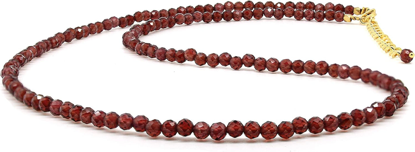 Natural Gemstone Beaded Necklace for Trendy Everyday Fashion