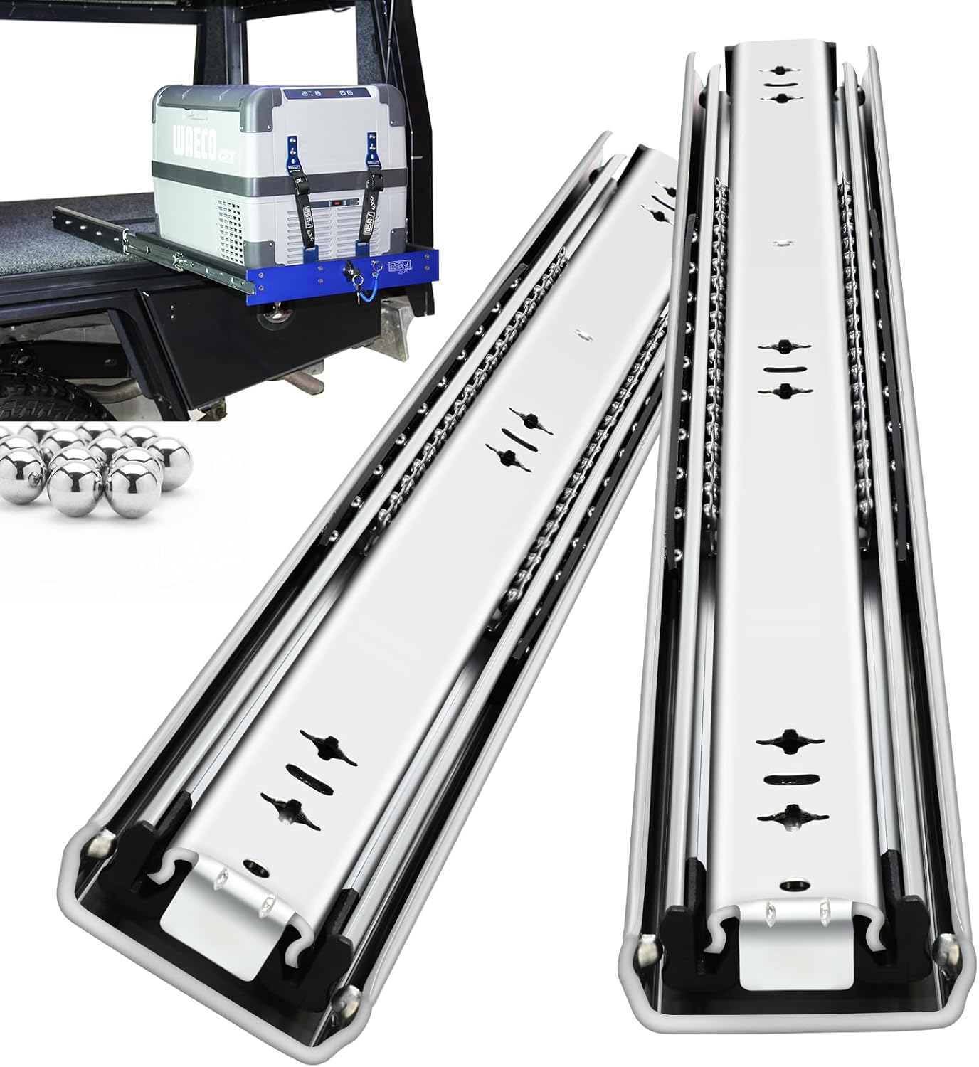YENUO Heavy Duty Drawer Slides Full Extension for 16 Inch Drawers