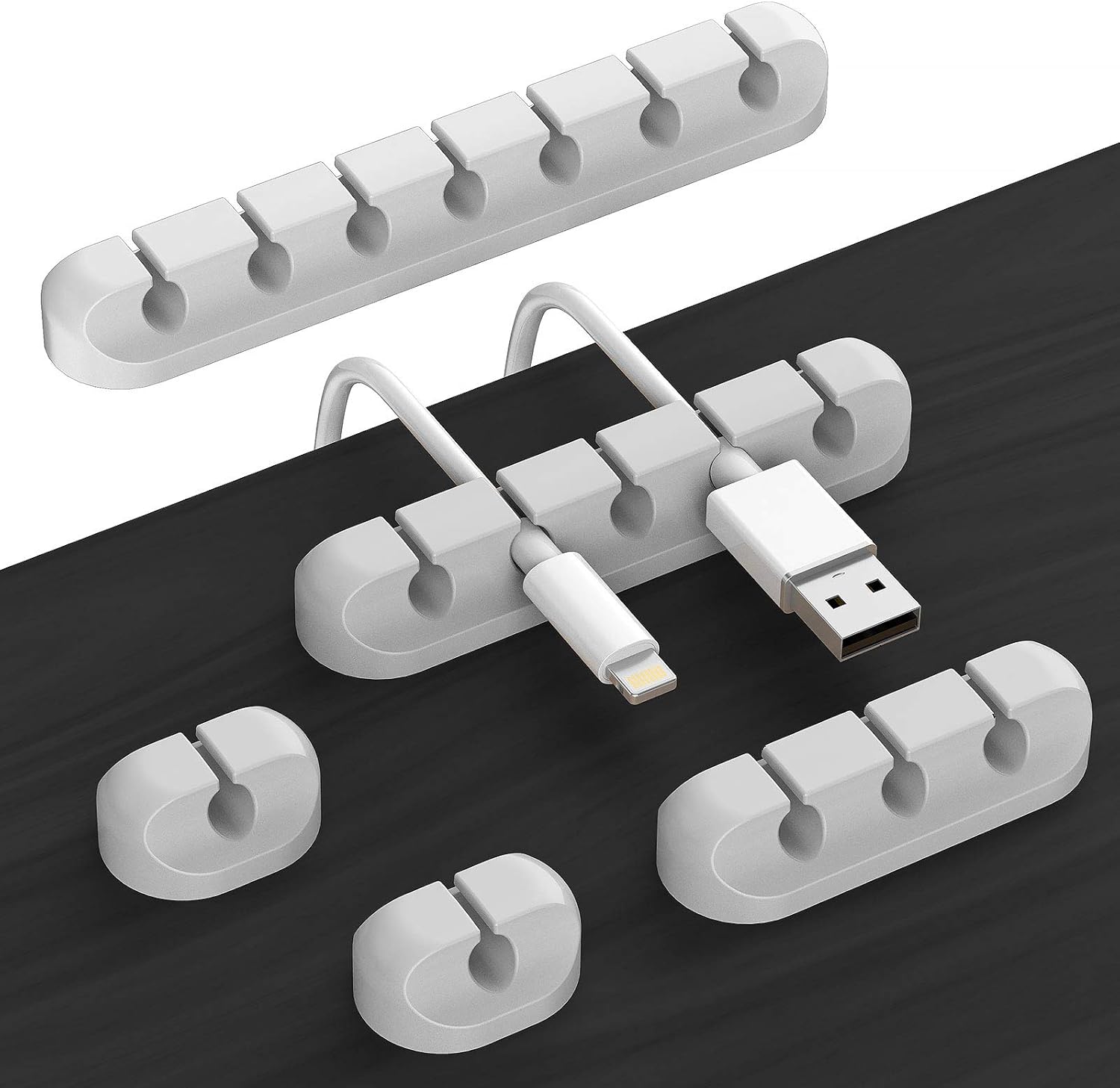 5 Pack Cord Organizer - Declutter Wires Easily