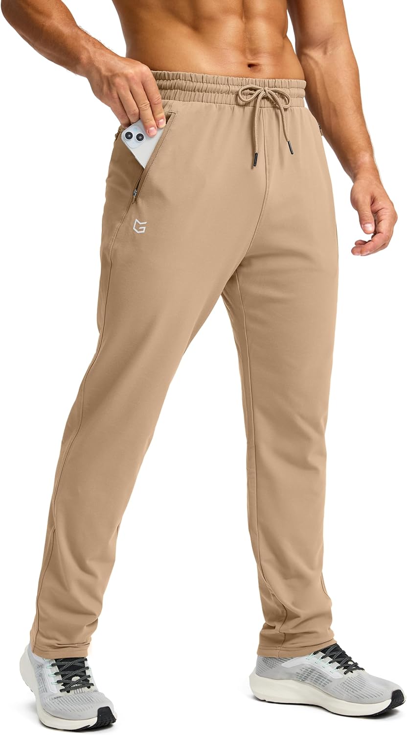 G Gradual Men's Fleece Lined Winter Pants for Cold Weather