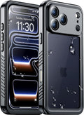 Temdan Compatible with iPhone 17 Pro Case - Waterproof, Military Drop