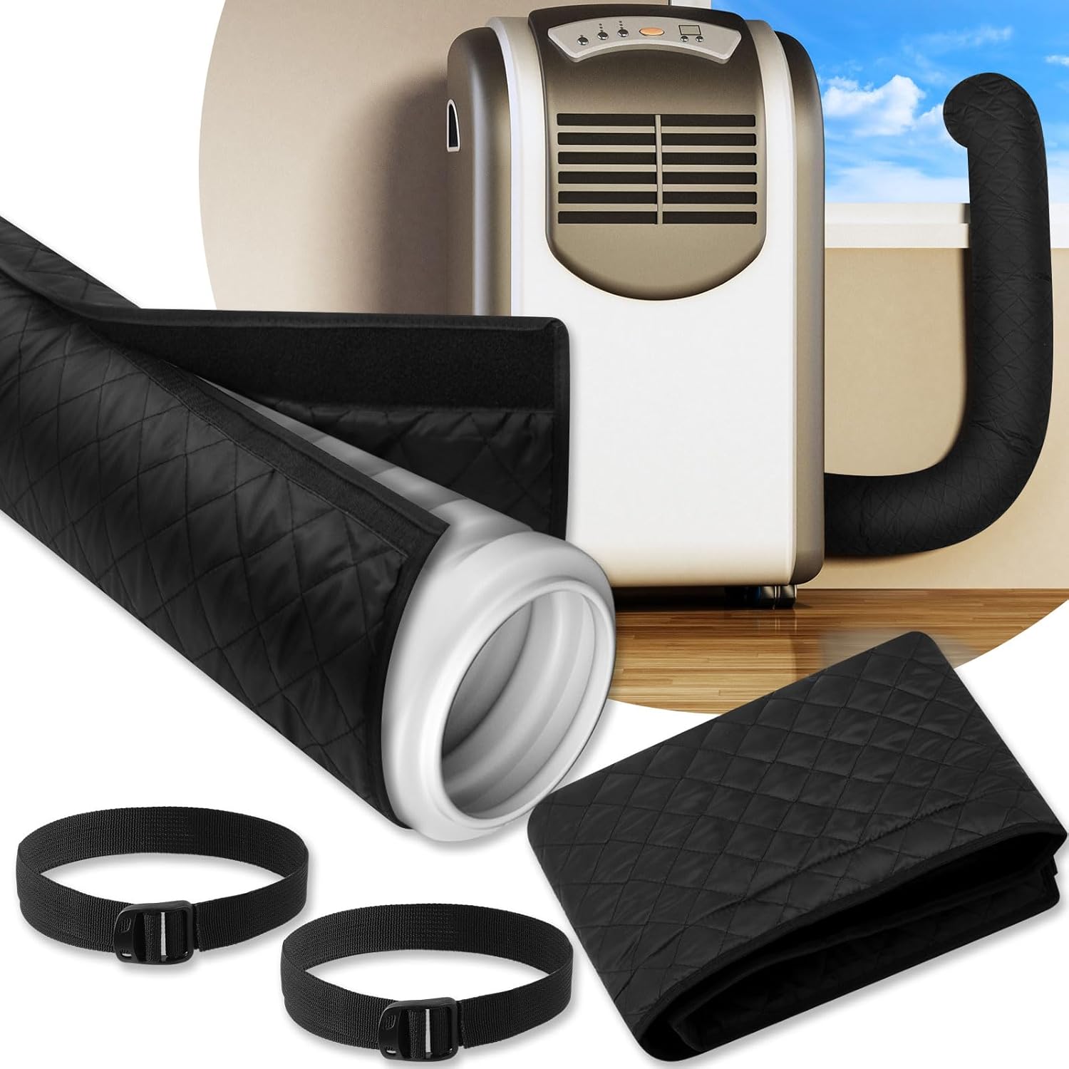 Insulated AC Hose Cover - Keep Your Portable AC Efficient!