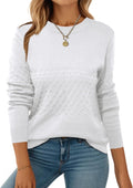 Zeagoo Womens Crew Neck Knit Pullover Sweater - Soft Fall Staple 50