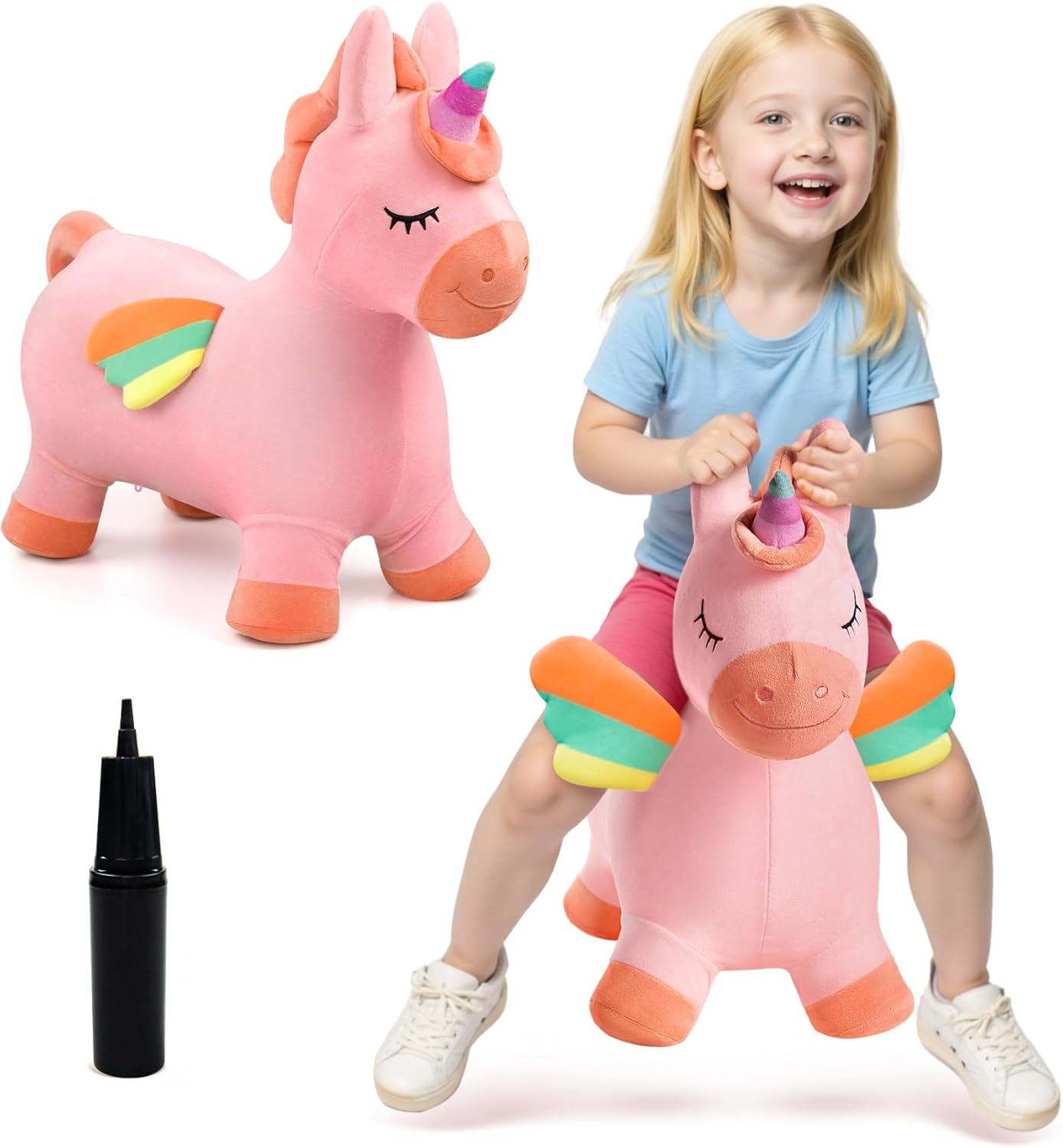 Bouncy Horse Unicorn Toys for Kids - Fun Indoor Outdoor Play