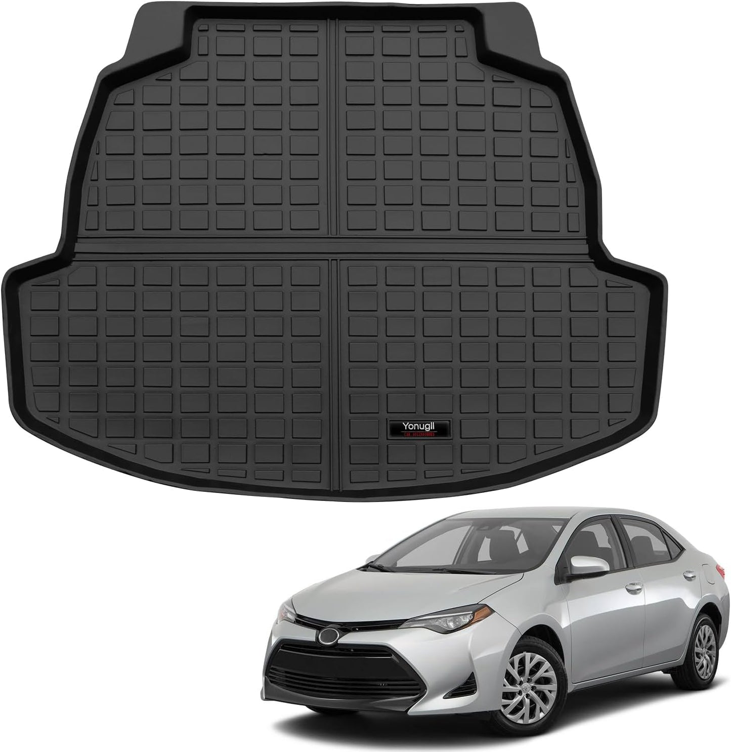 Custom All Weather TPE Car Cargo Mats for 2014-2019 Corolla