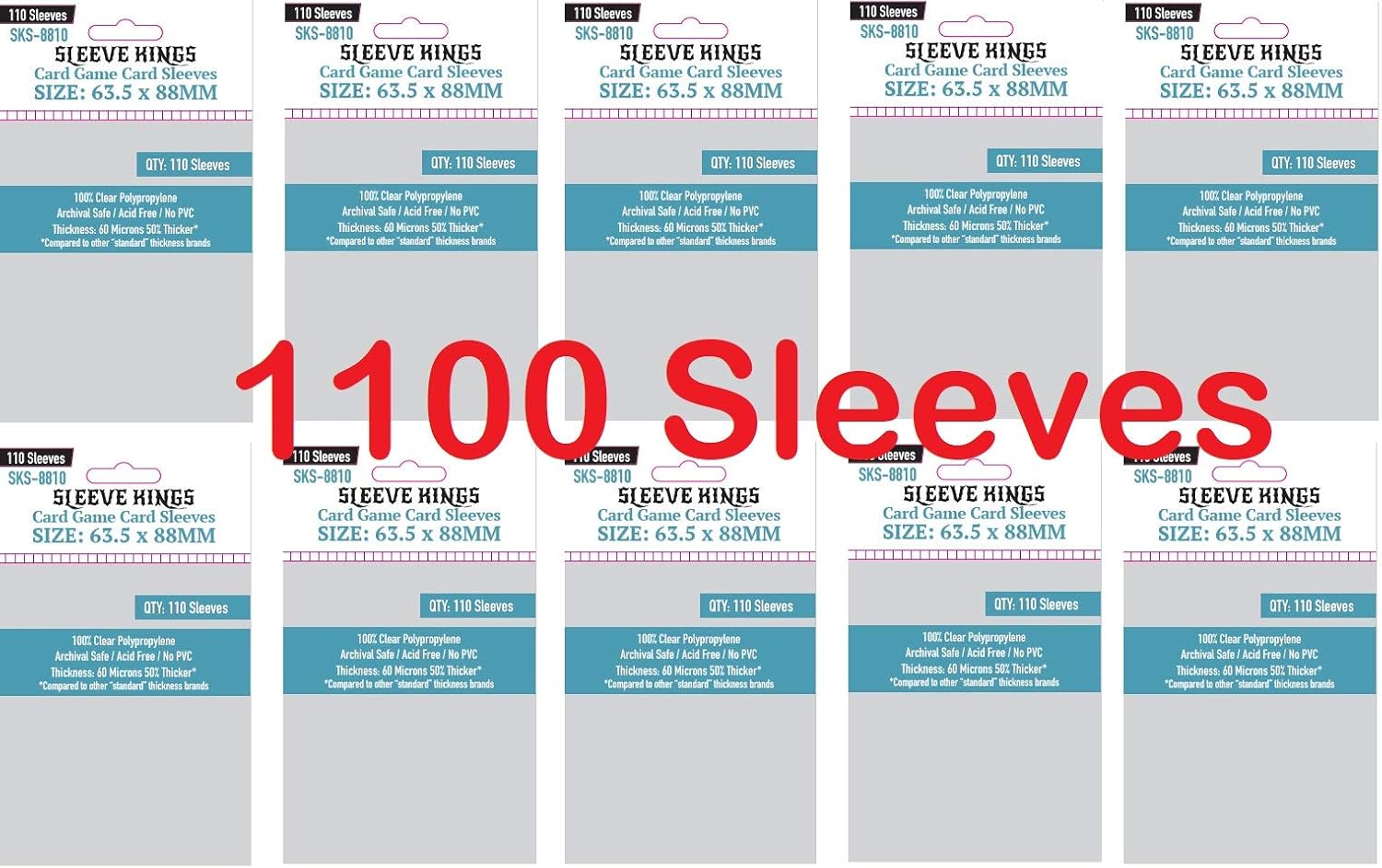 Sleeve Kings Card Game Card Sleeves for Trading Cards & More