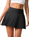 Pleated Tennis Skirt with Pockets - Lightweight High Waisted Skort are