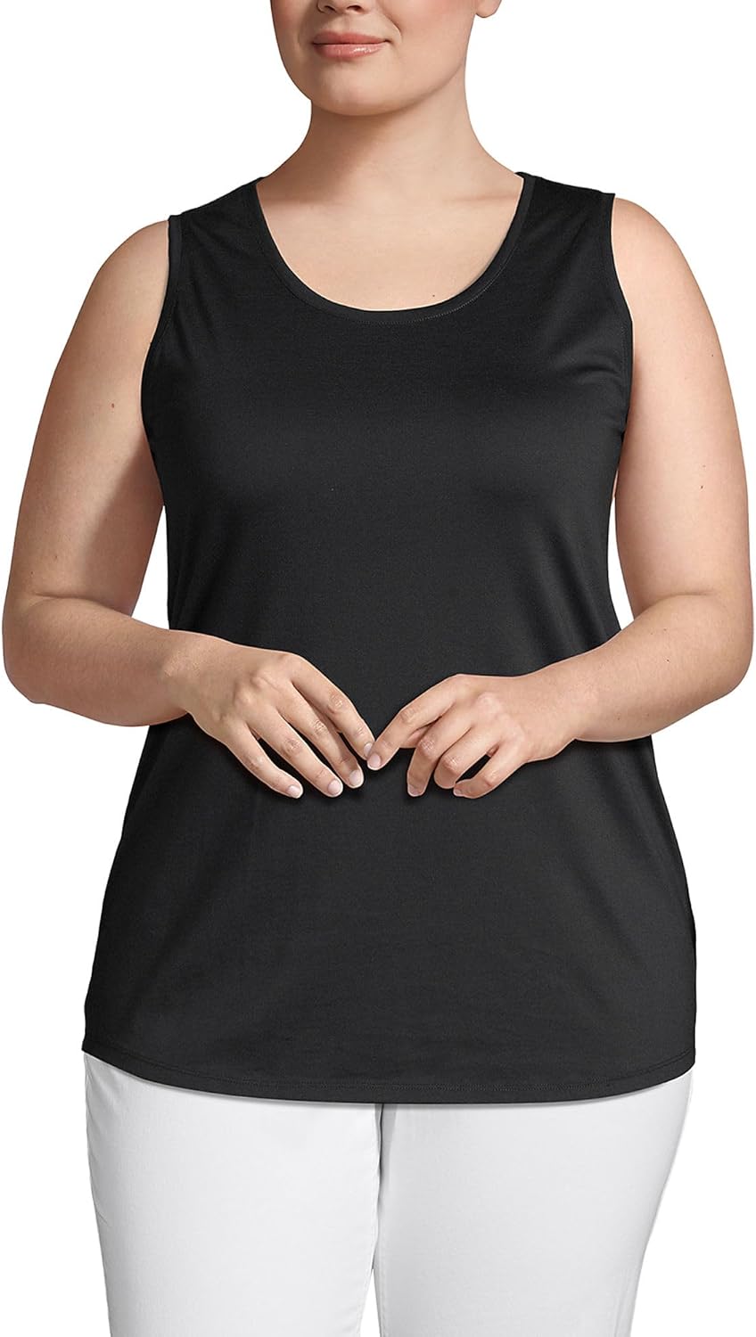 Lands' End Women's Supima Cotton Tunic Tank Top for Summer Style