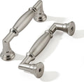 3-1/2 in Brushed Satin Nickel Cabinet Pulls 10 Pack - Heavy Duty