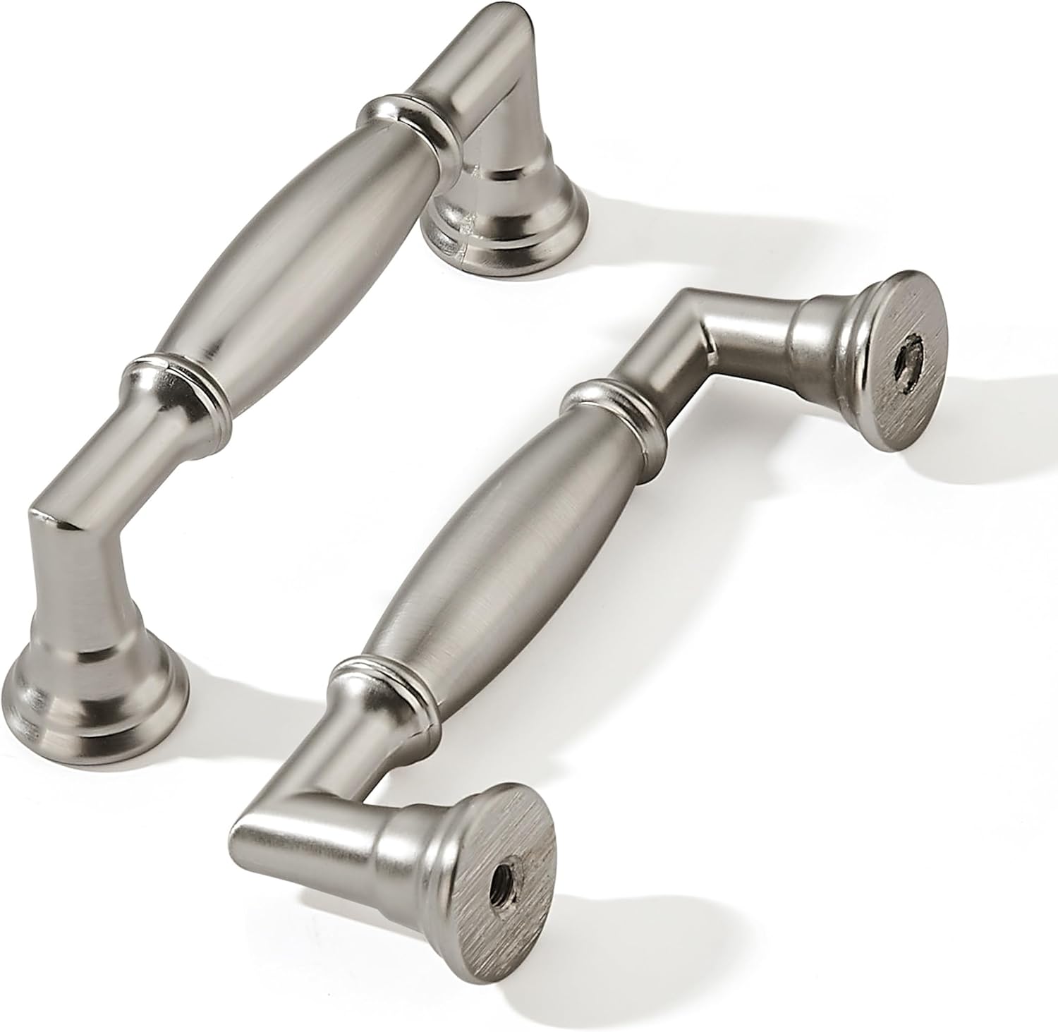 Durable 3-1/2 Inch Brushed Satin Nickel Cabinet Pulls Set