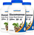 Glucomannan 1,800mg Per Serving - 3 Bottle Pack Nutricost