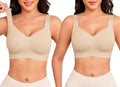Women Full Coverage Wirefree Bra - Comfortable Wireless Padded