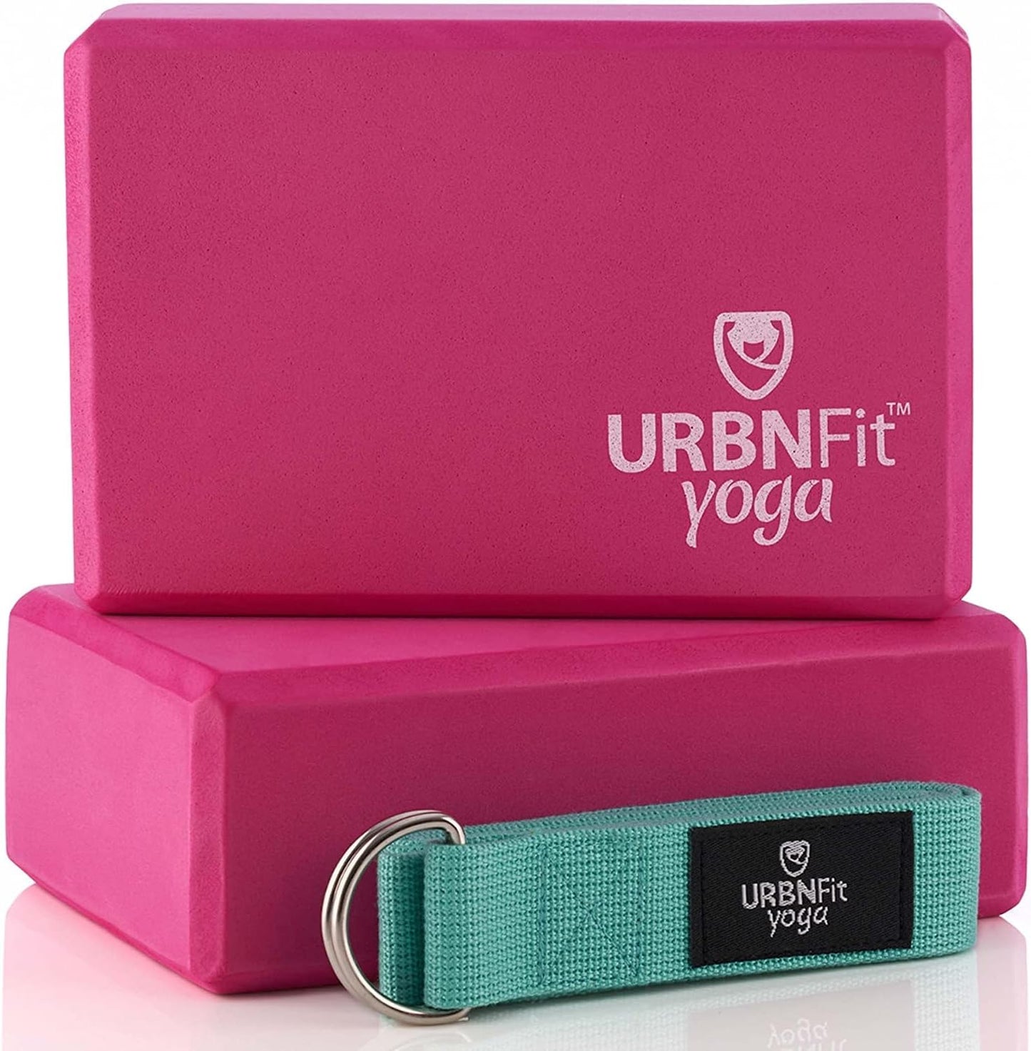 URBNFit Yoga Blocks 2 Pack - Enhanced Stability