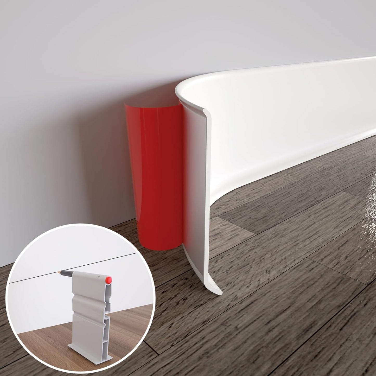 COUKIU Flexible Baseboard Molding Trim for Easy Installation
