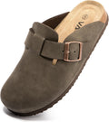 Suede Clogs Potato Shoes with Cork Footbed for Ultimate Comfort