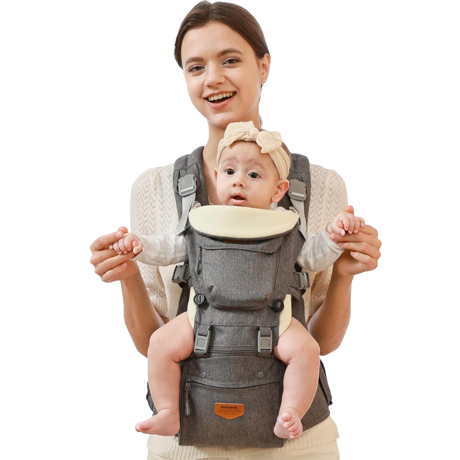 SUNVENO Ergonomic Baby Hipseat Carrier: Comfort for 6-36 Months