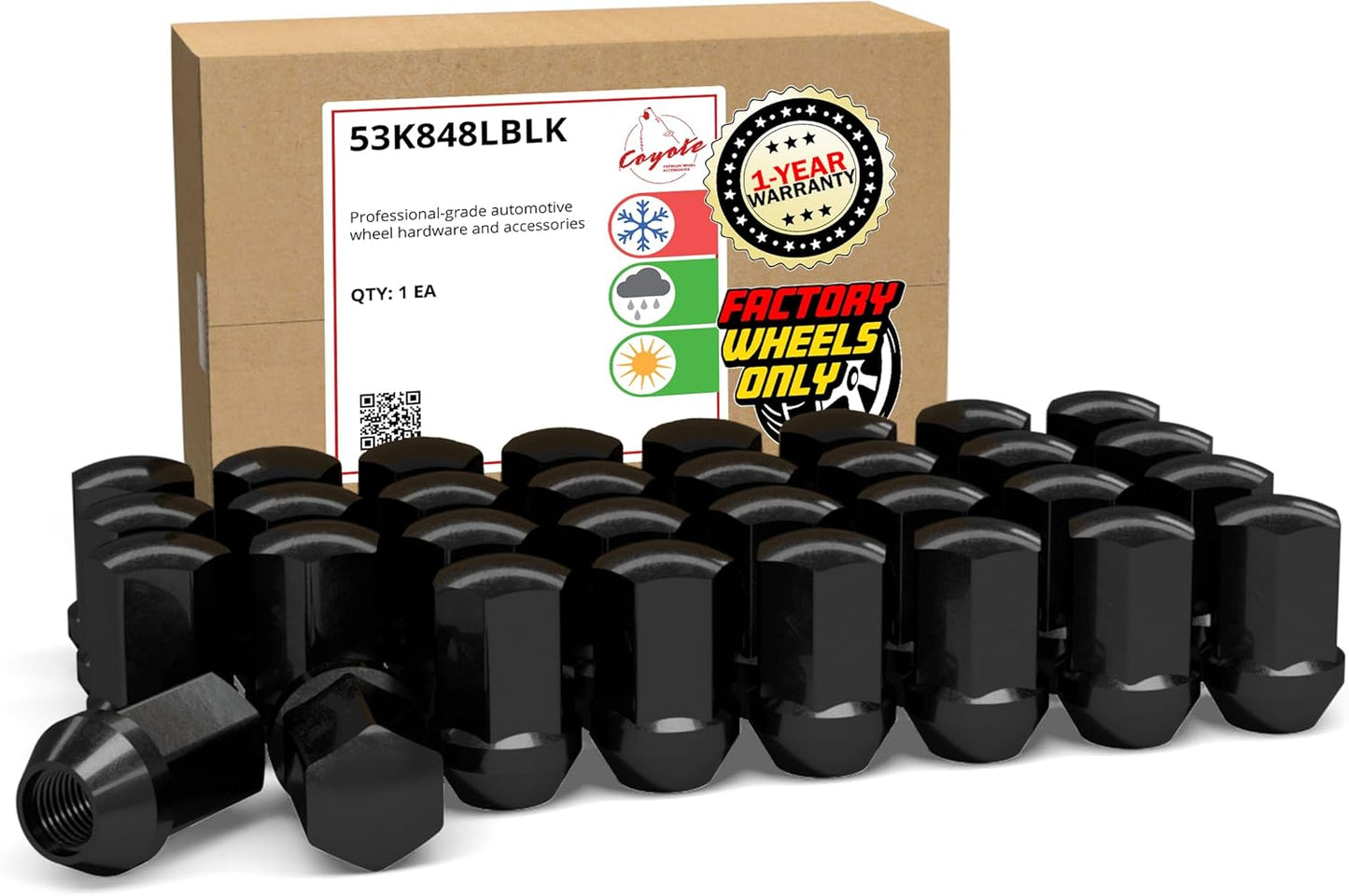 32 Pcs M14x1.5 Lug Nuts for Chevy GMC Silverado Sierra 2500