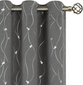 Blackout Curtains 84 in 2 Panels Set Dark Grey - Insulated Room