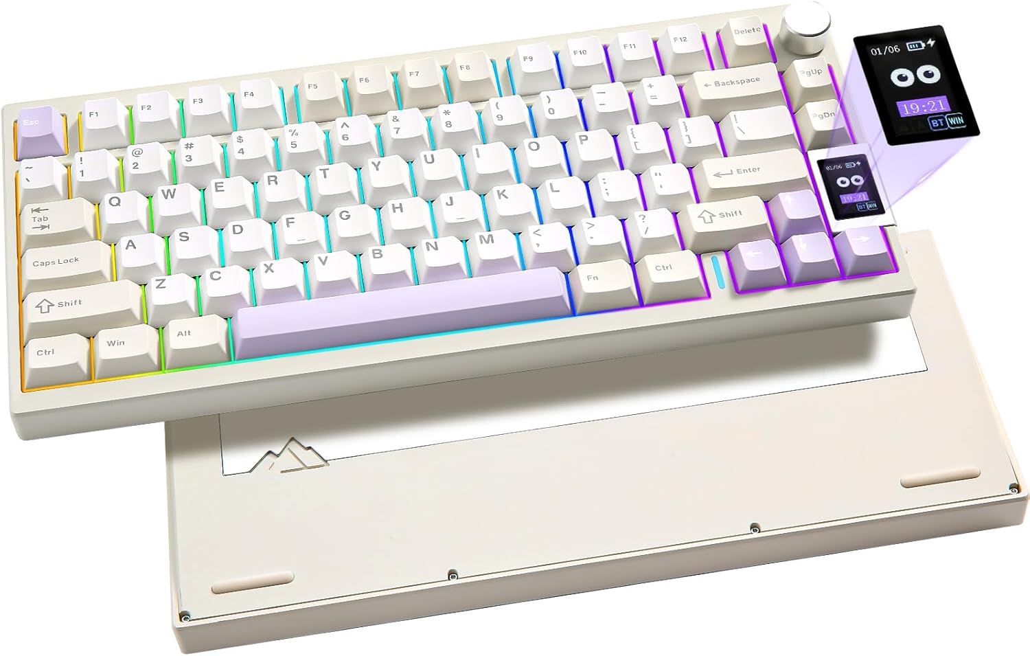 YUNZII AL80 Wireless Mechanical Keyboard with Smart LCD Display