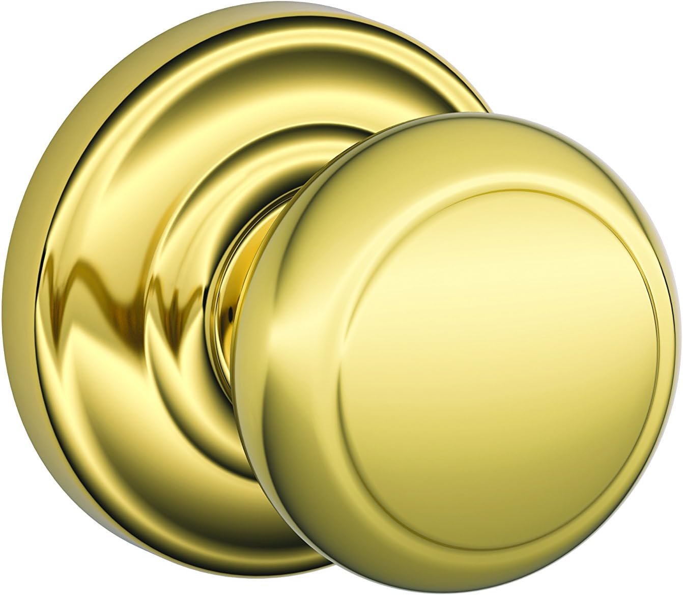 SCHLAGE Andover Passage Knob with Bright Brass Finish Review