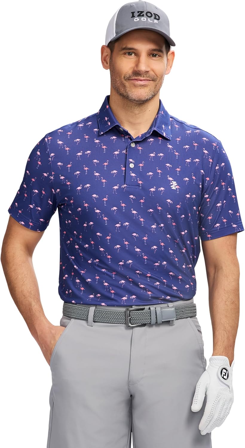 Izod Mens Swingflex Elite Short Sleeve Golf Polo for Comfort
