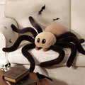 Phantoscope Happy Halloween Spider Shaped Throw Pillow - Fluffy