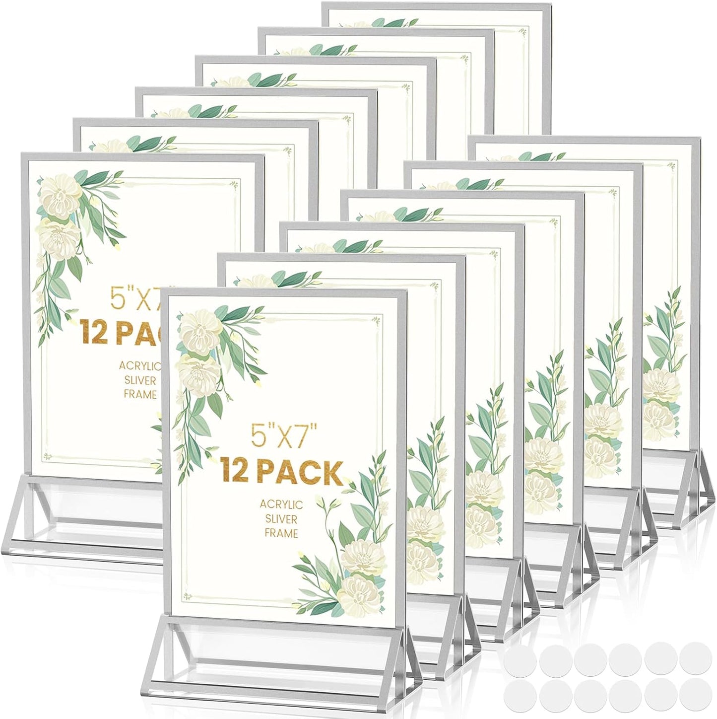 5X7 Sliver Frames for Double-Sided Display and Versatile Use