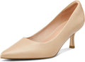 mysoft Kitten Heels for Women Low Heel Pumps 2 in Closed (Style W7B3)
