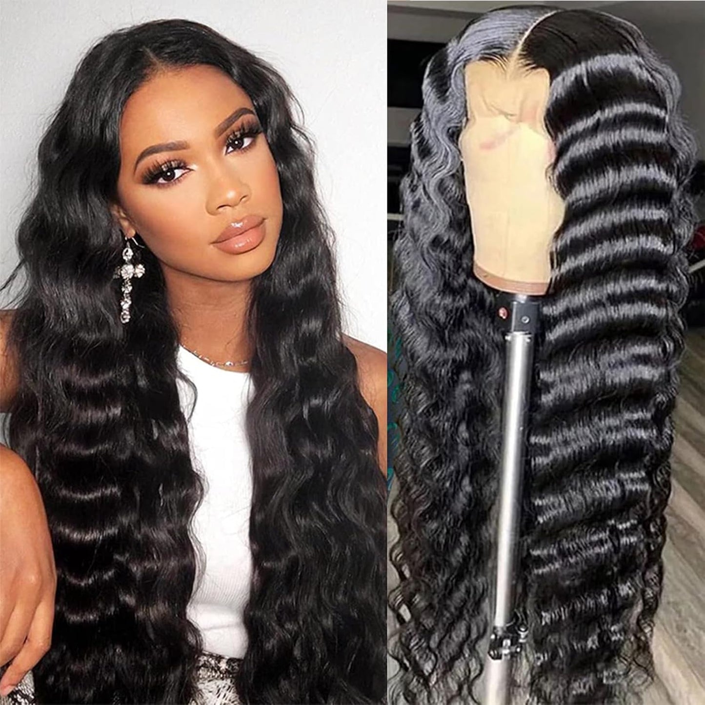 Loose Wave Lace Front Wigs Human Hair for Natural Style