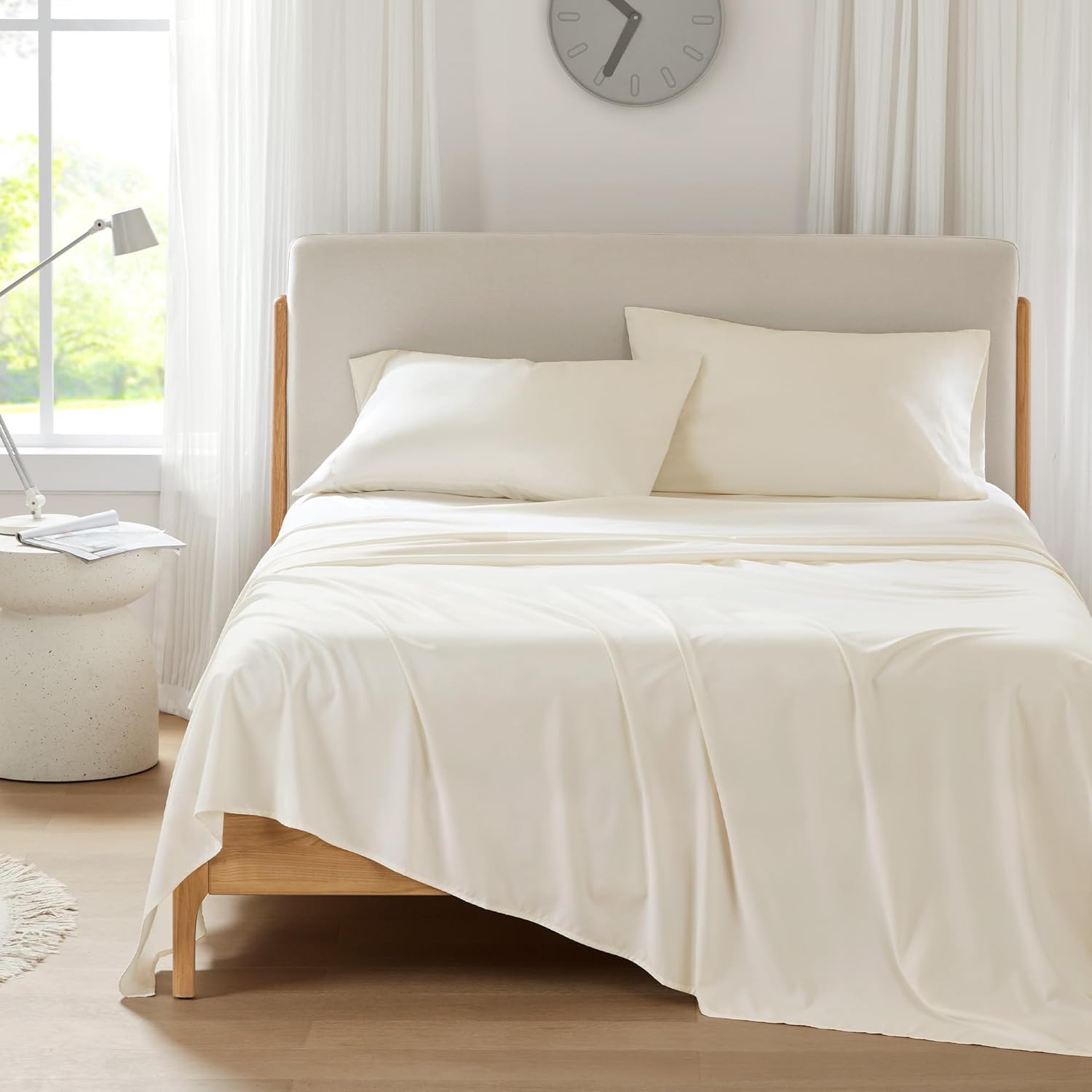 Comfort Spaces King Cooling Sheets for Hot Sleepers, Soft & Durable