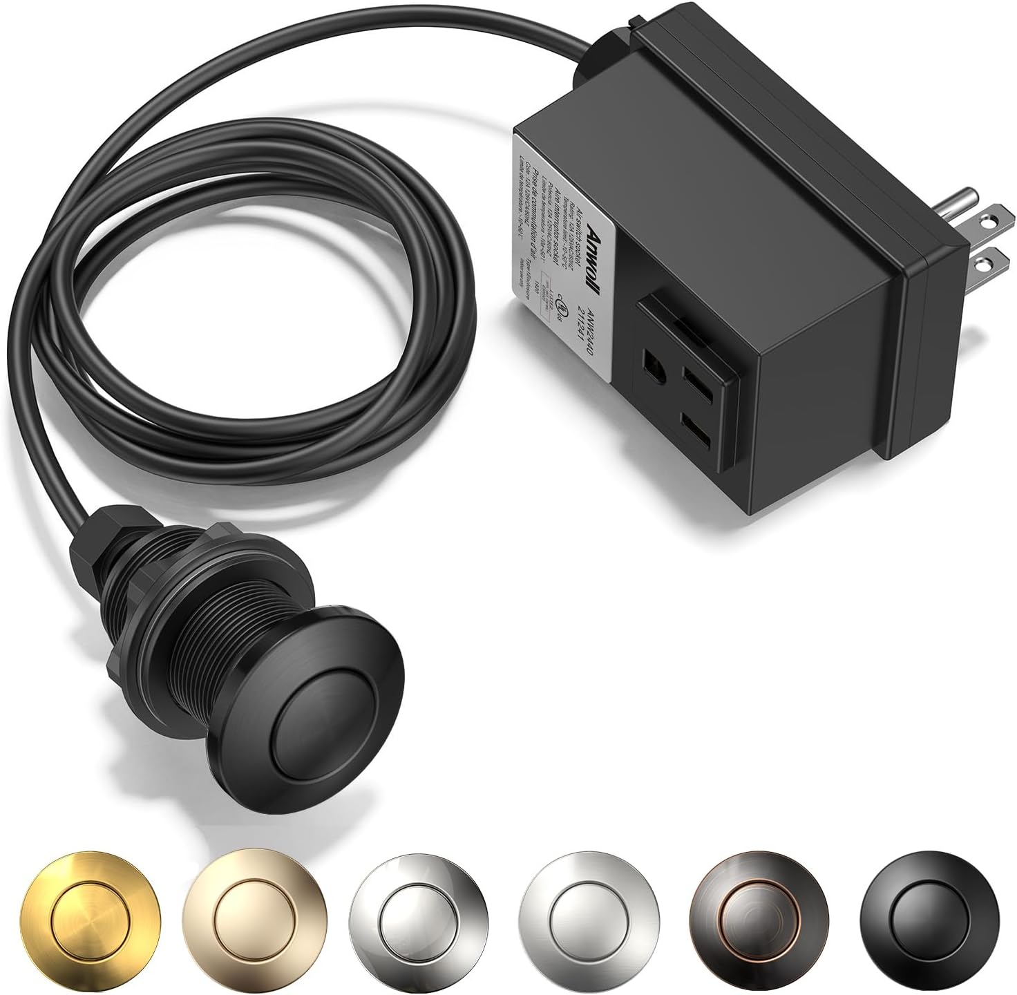 Garbage Disposal Air Switch Kit - Professional Wireless Button