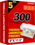 CAREGY 300 Pack Laminating Sheets 5 Mil - Clear Letter Size