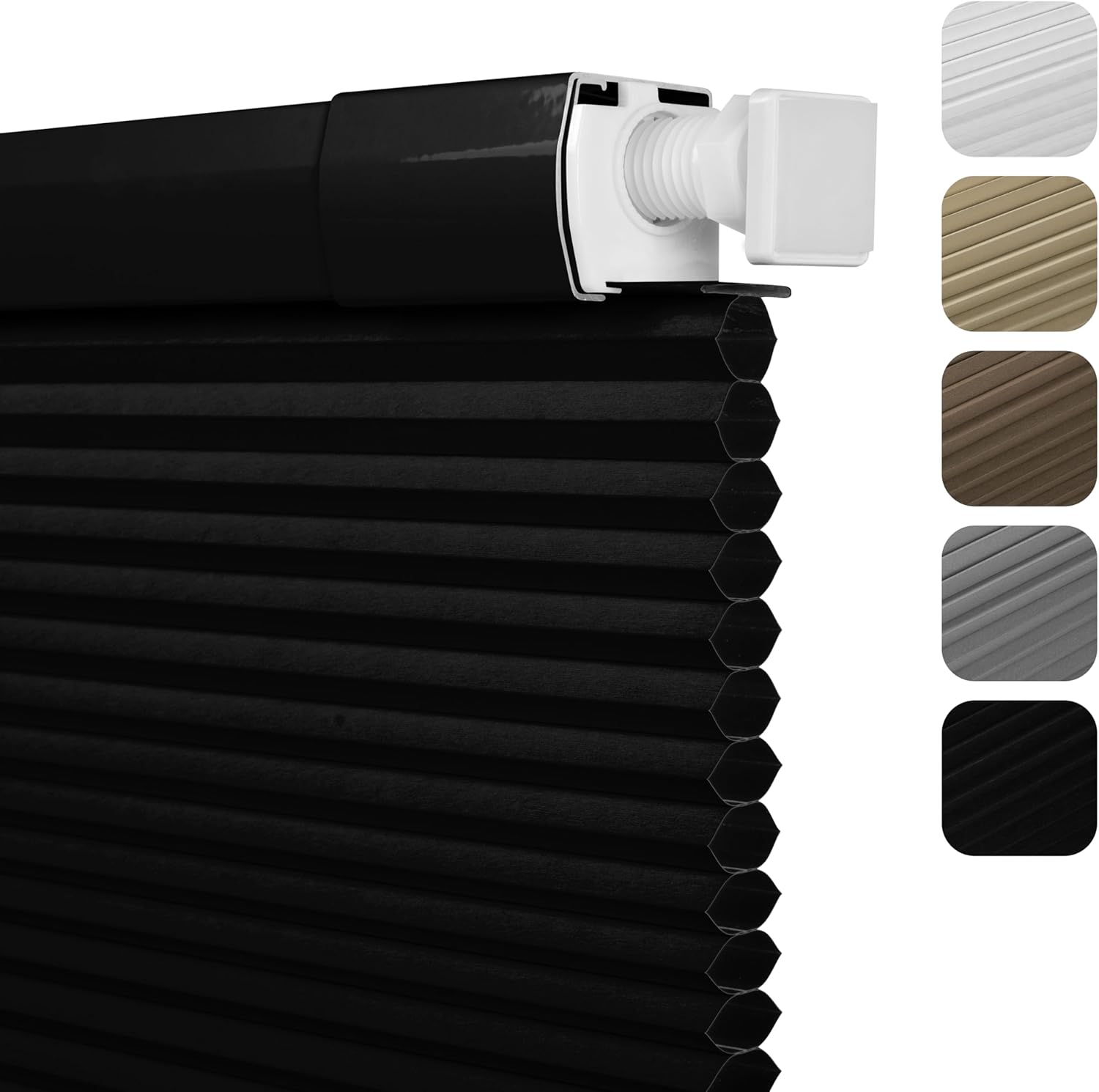 No Drill No Tools Blackout Cellular Shades for Indoor Windows