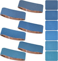 4x36 in Sanding Belts 18 Pcs 6 Grits Set - Durable Zirconia