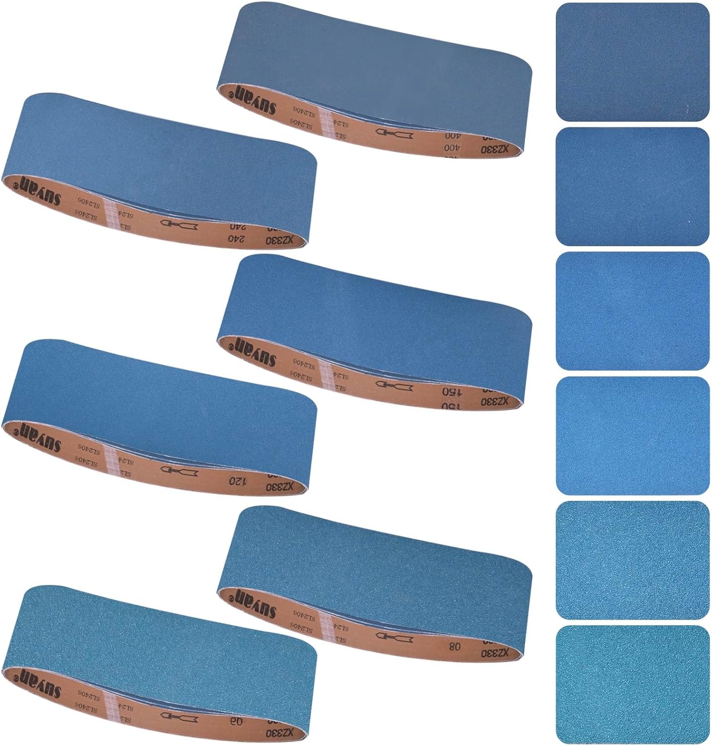 4x36 Inch Sanding Belts for Wood, Metal, and More - 18 Pcs