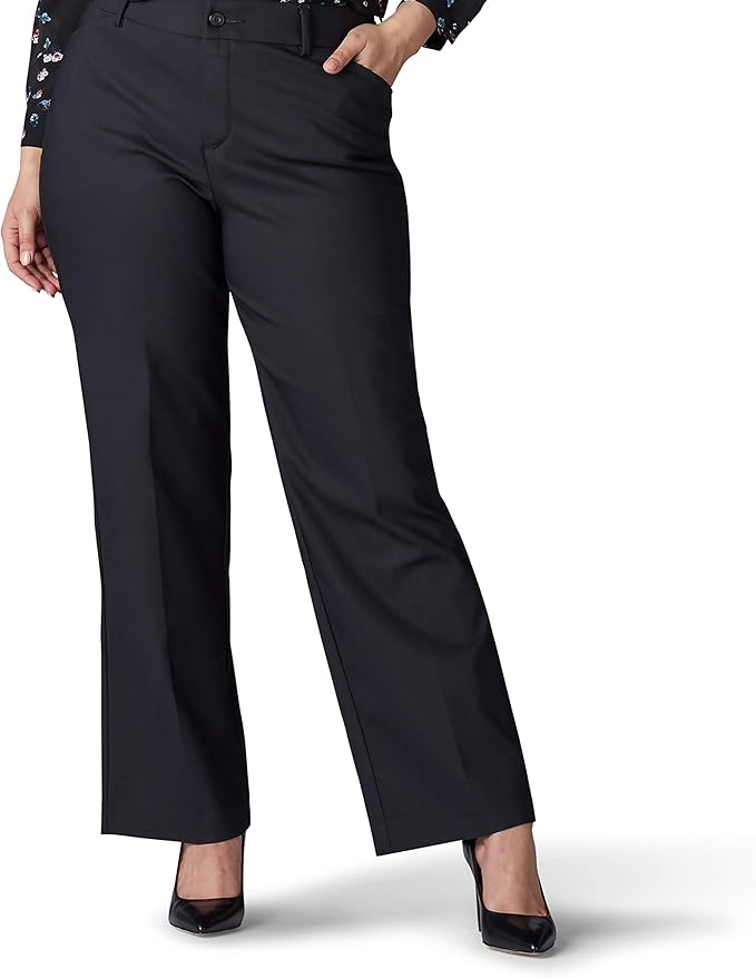 Lee Women's Plus Size Ultra Lux Comfort Flex Motion Pants 50ft to 70ft