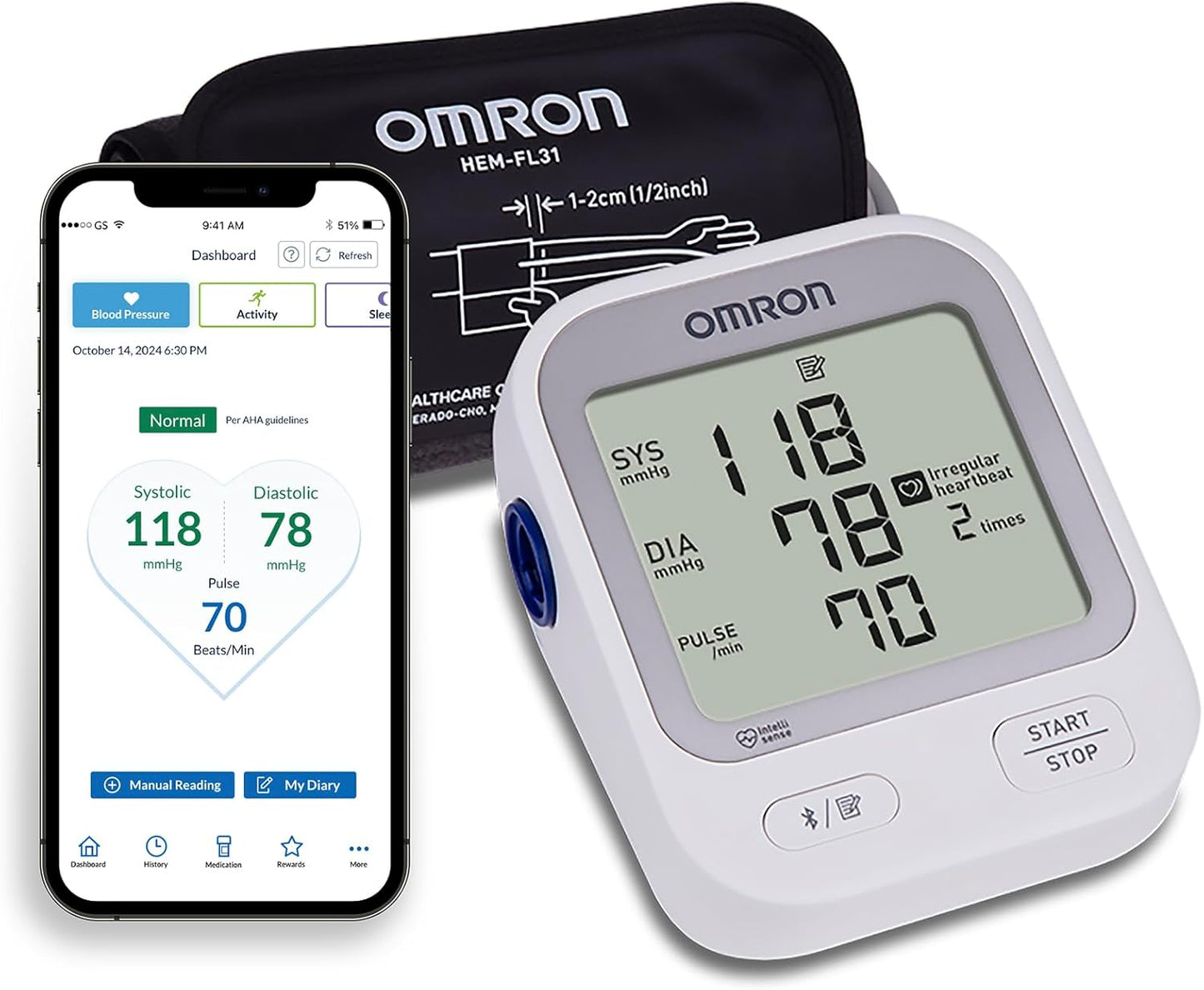 Omron Silver BP Monitor: FDA Cleared, App Connectivity
