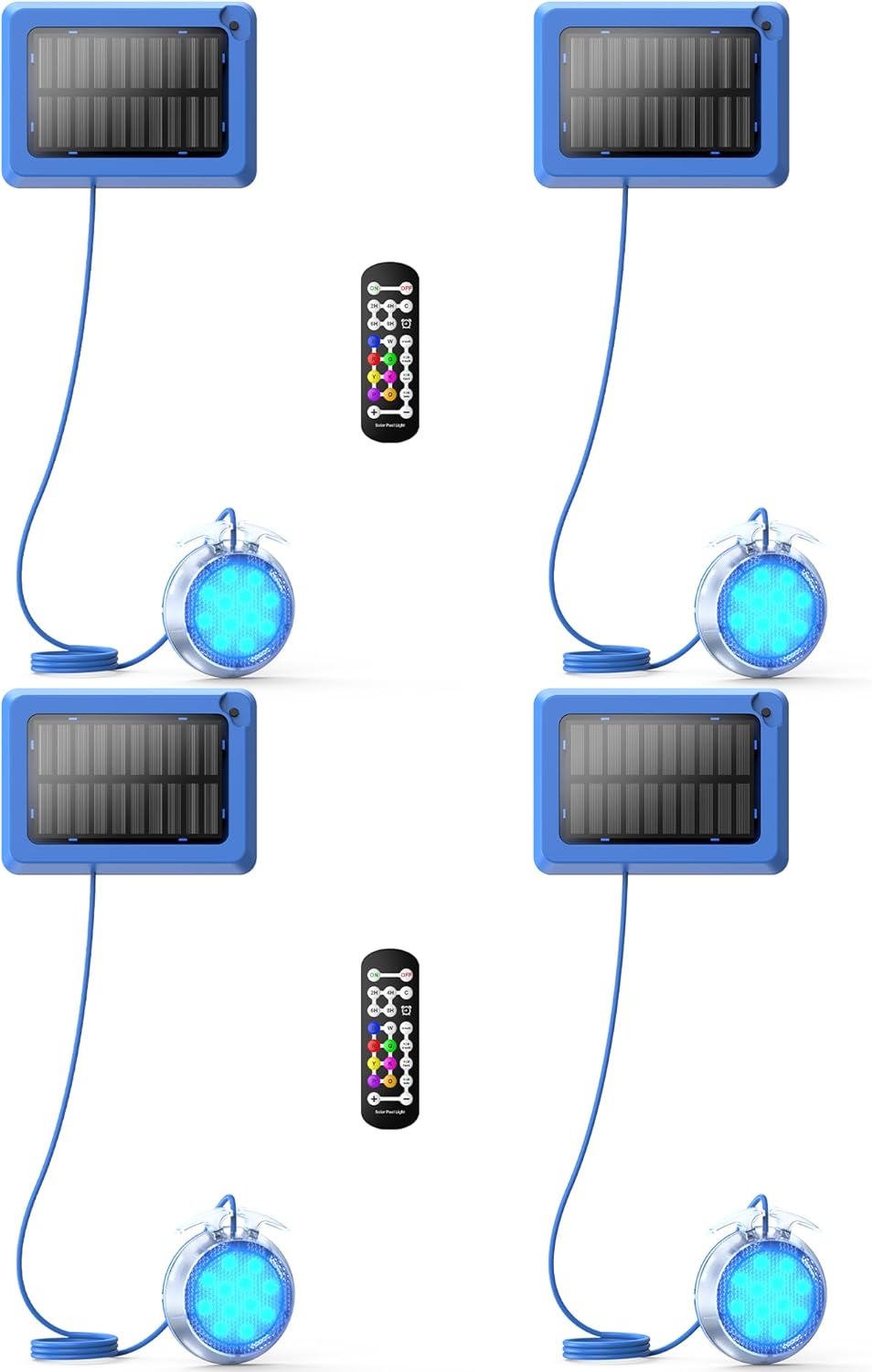 Solar Pool Lights with Remote Control for Above Ground Pools