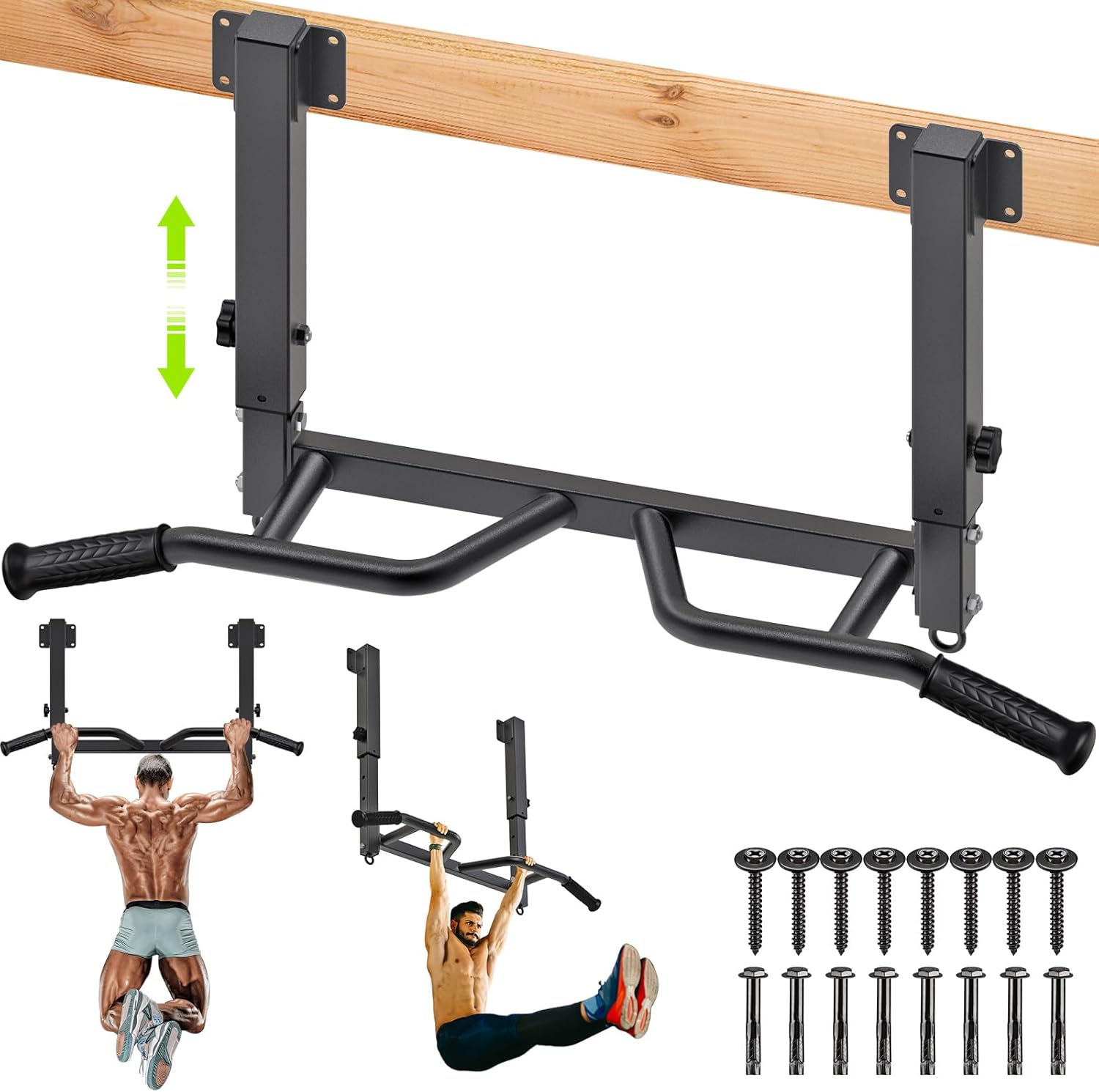 SELEWARE Heavy Duty Welded Pull Up Bar for Full Body Workouts