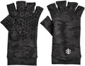 Unisex Fingerless UV Sun Gloves - Sleek Grey X-Small UPF 50