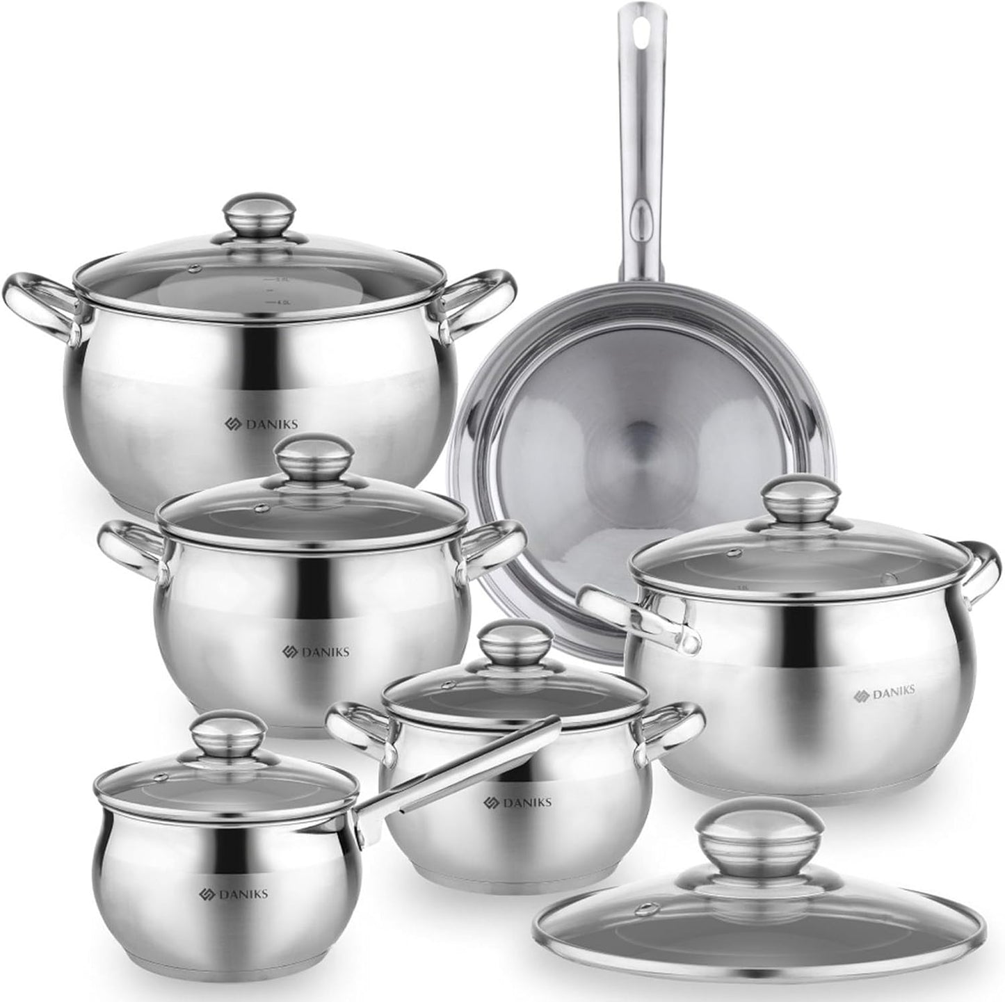 Daniks Classic 12-Piece Stainless Steel Cookware Set Review