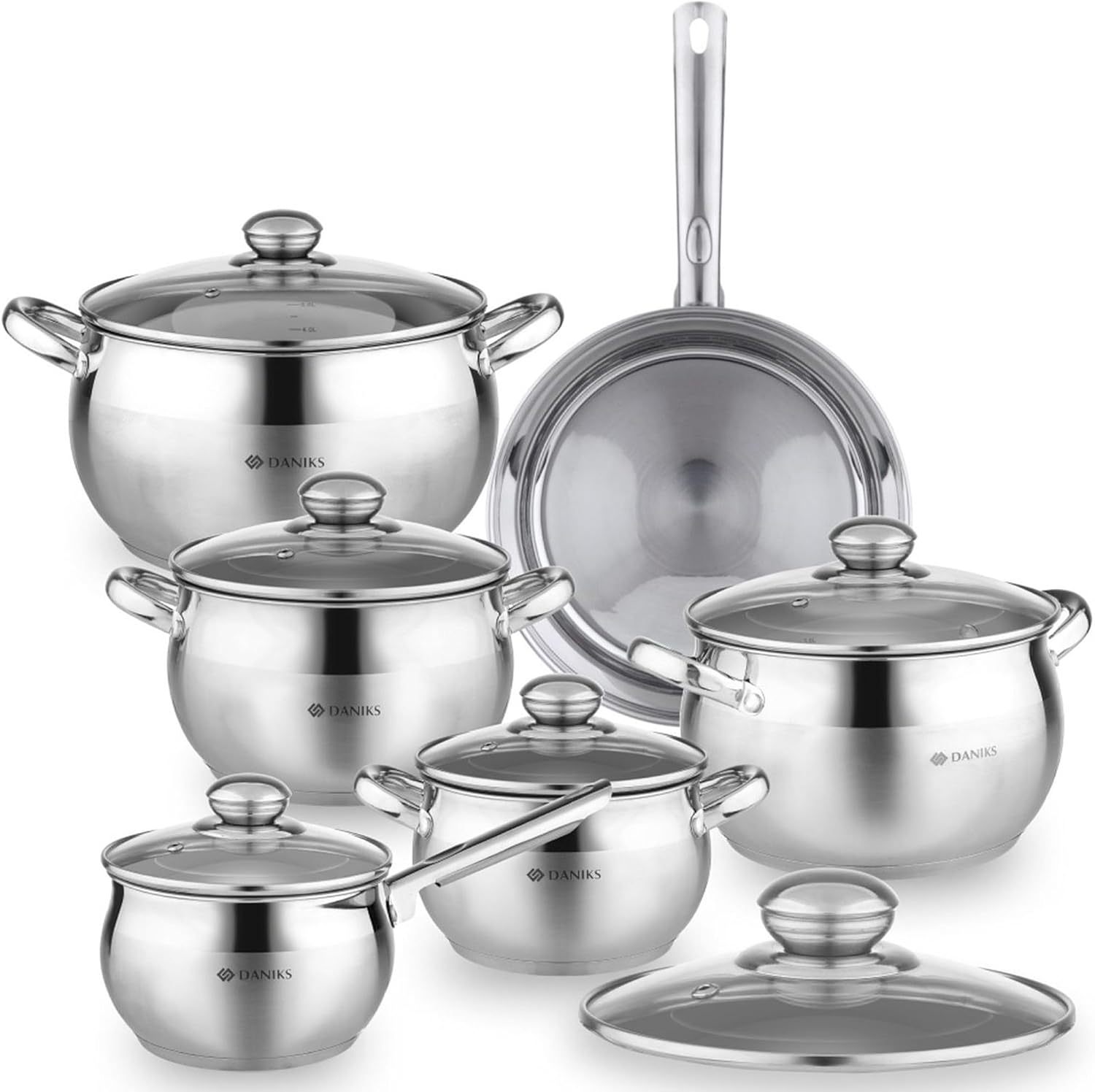 Daniks Classic 12-Piece Stainless Steel Cookware Set Review