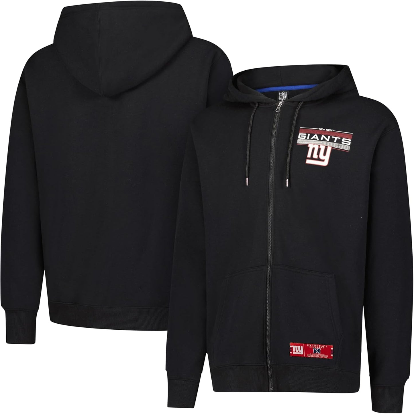 Ultra Game Mens NFL Official Full Zip Hoodie Jacket for Fans