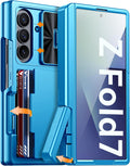 Vizvera Z Fold 7 Case RFID Wallet with Kickstand and Camera Cover