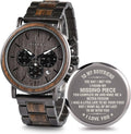 2win Engraved Wooden Watch for Boyfriend - Personalized Gift