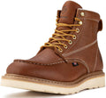 SUREWAY 6in Wedge Moc Toe Work Boots for Men - Lightweight Comfort use