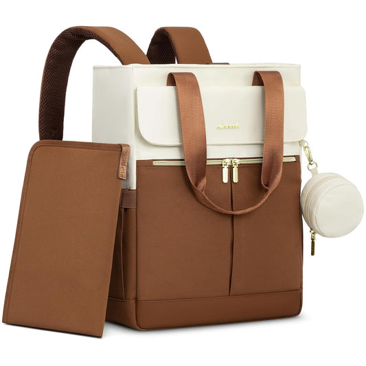 LOVEVOOK Diaper Bag Backpack with Insulated Pockets for Parents
