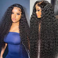 13x4 Lace Front Wig 250% Density Deep Curly Human Hair - Natural Look
