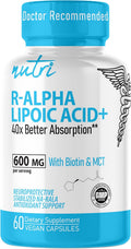 Nutri R Alpha Lipoic Acid 600mg Capsules for Cellular Energy