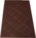 SlipToGrip Universal Door Mat Plaid 35 x 23 - Durable, Anti-Slip